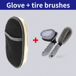 Car Styling Wool Soft Car Washing Gloves Cleaning Brush Motorcycle Washer Care Products Plush Car Wash Gloves