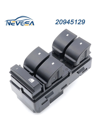 NEVOSA -Interruptor de elevalunas izquierdo y derecho para Chevrolet Silverado, 20945129, 2500HD, 3500HD, Traverse, HHR, GMC, Si