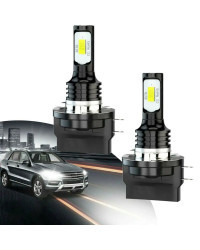 Luces LED de circulación diurna para coche, lámpara de haz alto de 20000LM, 80W, 2 piezas, H15, H11B, H8B, H9B, para Audi, Merce