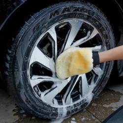 Microfiber Car Wash Gloves Soft Polishing Imitation Wool Cleaning Mitt Thickened Double-faced Plush Glove Car Wash Supplies