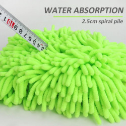 Car Wash Gloves Chenille Glove Plush Rags Thickened double-sided Car Supplies Cleaning Tools Auto Acessories Car Detailing