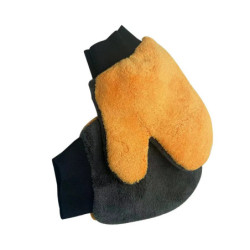 1/2pcs Soft Car Washing Gloves Double-sided Fleece Microfiber Chenille Drying Cloth Car Body Window Tire Cleaning Glove Thicken