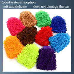 1PC Car wash gloves ashing wiper cleaning towel auto-dust washer microfiber household car-washing-cleaning anti-scratc