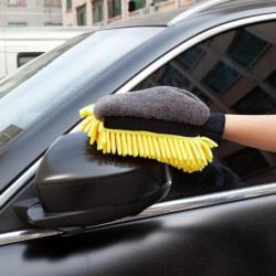 Car Wash Mitt Ultra Absorbent Auto Wash Sponge Glove Scratch Free Microfiber Auto Detailing Supplies For Cars Trucks SUVs Boats