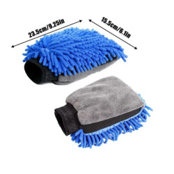 Car Wash Mitt Ultra Absorbent Auto Wash Sponge Glove Scratch Free Microfiber Auto Detailing Supplies For Cars Trucks SUVs Boats