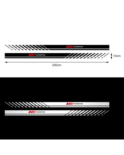 Pegatinas de faldón lateral para la cintura del coche, calcomanías para el cuerpo para Volkswagen VW Touareg Jetta Tiguan Touran