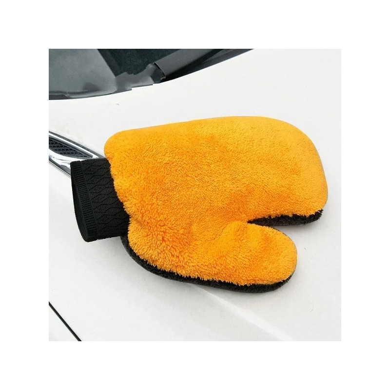 Car Wash Glove Coral Fleece Anti-scratch for Car Wash Multifunctio Cleaning Glove Car Wax Detailing Brush