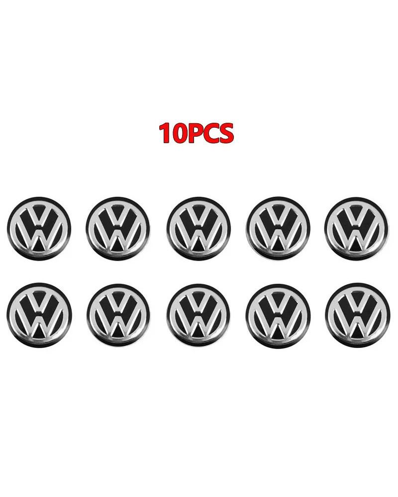 Pegatinas para emblema de llave de coche, calcomanías con logotipo de cerradura de puerta automática para Volkswagen VW Golf GTI