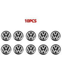 Pegatinas para emblema de llave de coche, calcomanías con logotipo de cerradura de puerta automática para Volkswagen VW Golf GTI