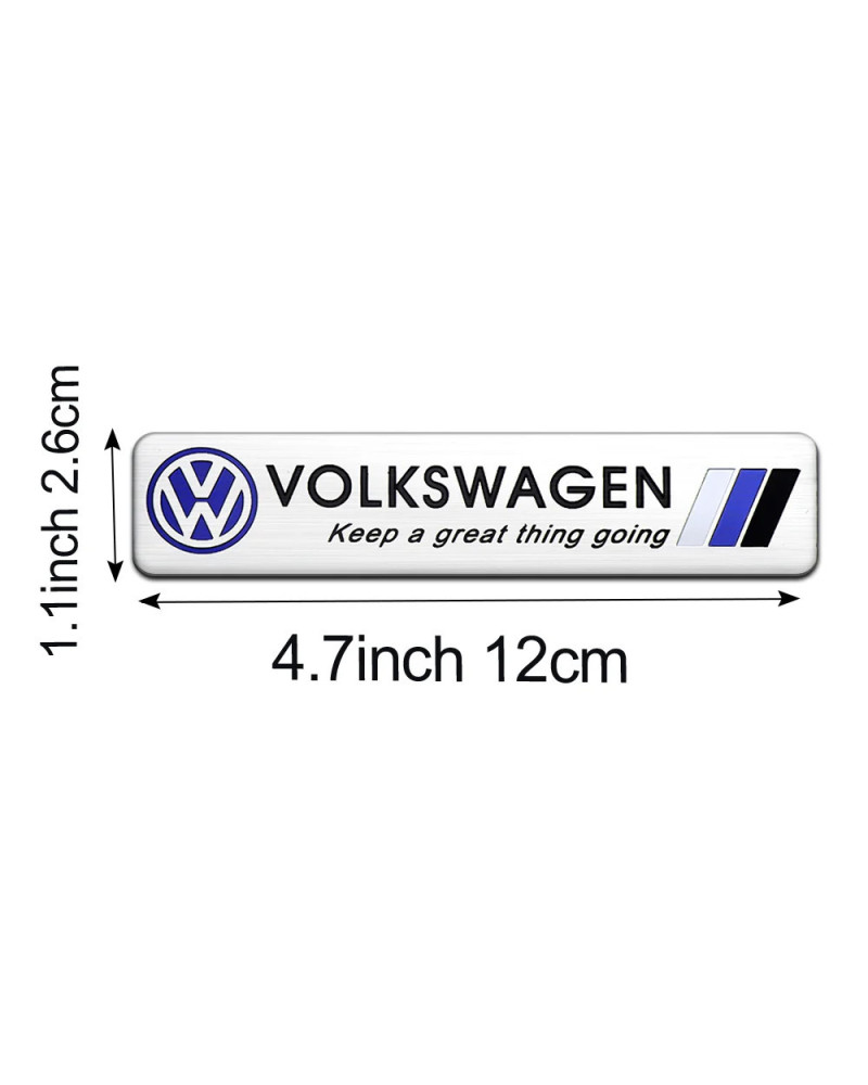 Pegatinas 3D de aluminio para emblema de maletero de coche, accesorio para Volkswagen VW Golf 6 7 8 Passat CC 4 Motion MTM Blue 