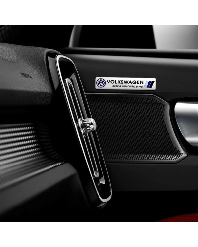 Pegatinas 3D de aluminio para emblema de maletero de coche, accesorio para Volkswagen VW Golf 6 7 8 Passat CC 4 Motion MTM Blue 