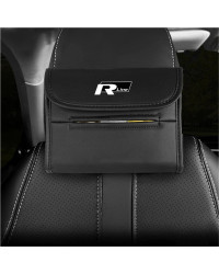 Caja de cajón colgante para coche, bolsa de pañuelos, servilletero para Volkswagen VW Golf Polo Tiguan Passat B6 B8 Jetta Touran