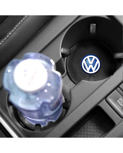 Posavasos antideslizantes para coche, accesorios interiores para Volkswagen VW Golf 6 7 Jetta Polo Bora MK7, color negro, 1 piez