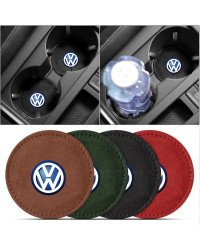 Posavasos antideslizantes para coche, accesorios interiores para Volkswagen VW Golf 6 7 Jetta Polo Bora MK7, color negro, 1 piez