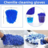 Car Wash and Maintenance Kit Tire Brush Car Wash Gloves Air Conditioner Outlet Brush Glue Gloves Waxing Brush Blue Square Towel