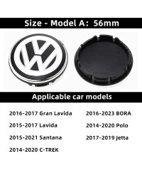 Tapas de cubo de rueda de coche, accesorios de cubierta con logotipo para VW GTI, Polo, Golf, Passat, Tiguan, Arteon, Touareg, T