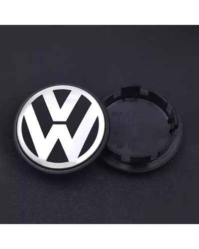 Tapas de cubo de rueda de coche, accesorios de cubierta con logotipo para VW GTI, Polo, Golf, Passat, Tiguan, Arteon, Touareg, T