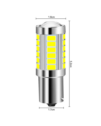 Bombilla LED de marcha atrás para coche VW, lámpara Canbus sin errores, cc 12V, 1156 K, BA15S, P21W, 2001, 1 piezas, para Passat