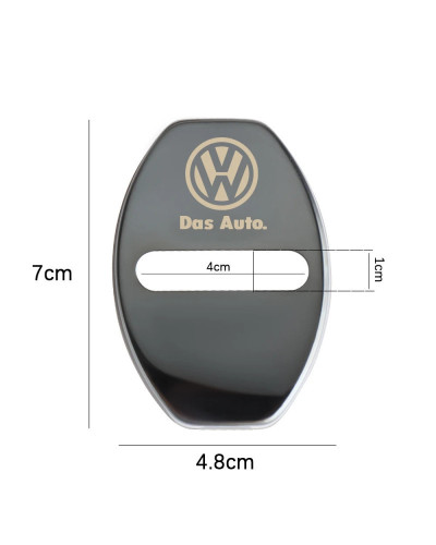 Cubierta protectora para cerradura de puerta de coche, pegatina para Volkswagen VW Golf MK7 Polo Tiguan Passat Jetta Touran Toua