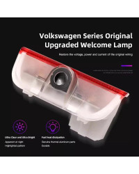 Proyector de luces para puerta de coche, accesorios de luces de bienvenida para VW Golf GTI Passat CC Sagitar Tuguan Touran Toua