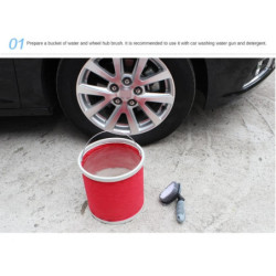 SEAMETAL Car Wash Microfiber Wheels Brush Non-Slip Ultra Soft Car Cleaning Gloves Mitt Car Wheel Spokes Brushes Car Accessories