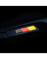 Pegatina 3D con insignia de bandera de Alemania para Volkswagen, VW Golf 5, 6, MK5, MK6, GTI, emblema, llave de elevación, manij