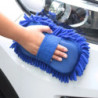 1 Pc Blue Microfiber Chenille Car Wash Sponge Care Washing Brush Pad Cleaning Tool Auto Washing Towel Gloves Styling Accessories