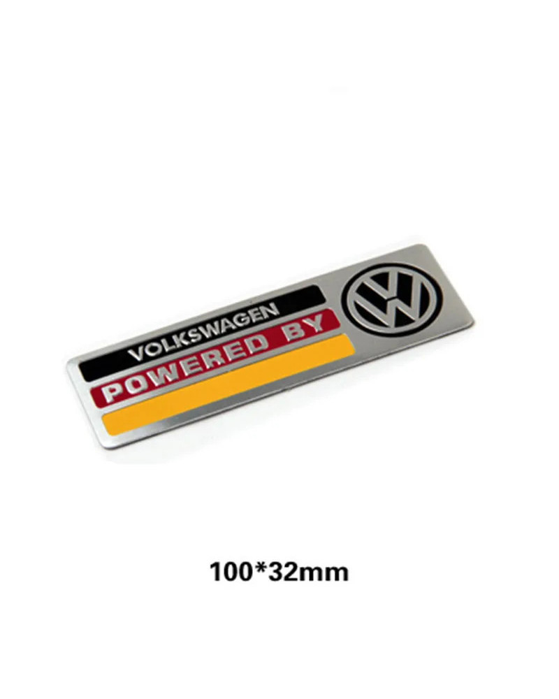 Pegatina de Metal 3D para decoración de carrocería de coche, insignia de aluminio para VW GTI, Polo, Golf, Passat, Tiguan, Arteo