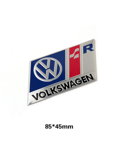 Pegatina de Metal 3D para decoración de carrocería de coche, insignia de aluminio para VW GTI, Polo, Golf, Passat, Tiguan, Arteo