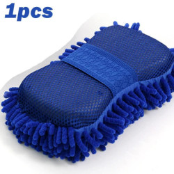 1pcs Car Cleaning Brush Cleaner Tools Microfiber Car Washer Sponge Cleaning Washing Towel Auto Gloves Car Washing Accessories