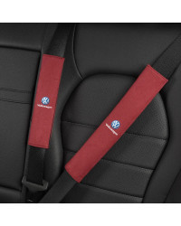 Cubierta de hombro para cinturón de seguridad de coche, almohadilla de protección de gamuza para VW GTI, Polo, Golf, Passat, Tig