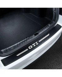 Pegatinas para alféizar de puerta de coche, cubierta protectora de fibra de carbono antiarañazos para Volkswagen VW GTI insignia