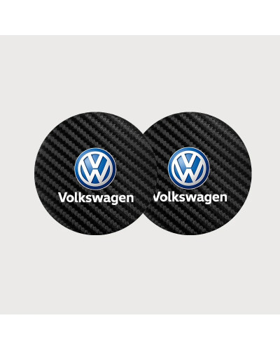 Posavasos de piezas para coche, almohadillas de ranura impermeables para taza de agua, para Volkswagen, VW, Tiguan, Passat, Golf