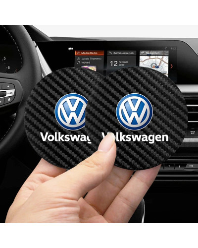 Posavasos de piezas para coche, almohadillas de ranura impermeables para taza de agua, para Volkswagen, VW, Tiguan, Passat, Golf