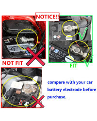 Cubierta protectora de electrodo negativo para coche, tapa de cubierta de ánodo de batería para Volkswagen, Vw, Vento, Polo, Hat