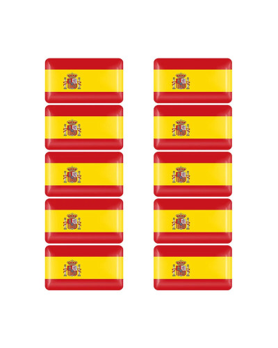 10/50 Uds España Francia Alemania Corea Turquía Ucrania EE. UU. insignia de la bandera nacional volante del coche tablero decora