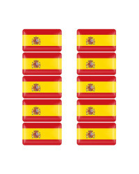 10/50 Uds España Francia Alemania Corea Turquía Ucrania EE. UU. insignia de la bandera nacional volante del coche tablero decora