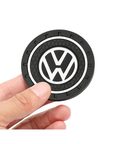 Posavasos antideslizante para coche, almohadilla para portavasos de agua, alfombrilla Interior, accesorios para Volkswagen VW Rl