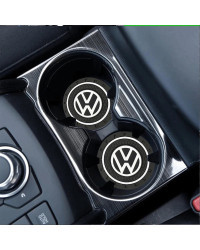 Posavasos antideslizante para coche, almohadilla para portavasos de agua, alfombrilla Interior, accesorios para Volkswagen VW Rl