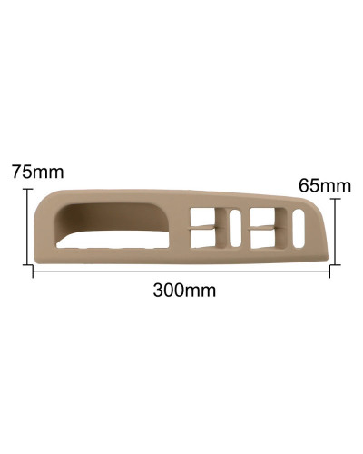 Manija de puerta Interior de coche, interruptor de Control de ventana, bisel Panal para Volkswagen VW Passat B5 Golf 4 Jetta mk4