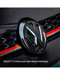 Insignia decorativa para rejilla delantera y trasera de coche, pegatina con logotipo, accesorios para VW R Line GTI Atlas Jetta 