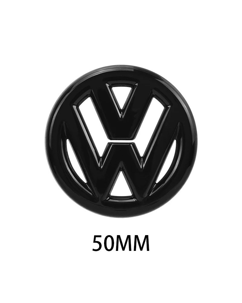 Etiqueta engomada ahuecada del emblema central del volante del coche, ABS, 40, 45, 50mm, Volkswagen, Polo, VW, GTI, Golf, Jetta,