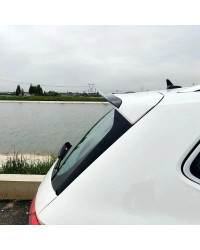 Alerón de ventana trasera de coche, cubierta de embellecedor de ala lateral, ABS, negro brillante, accesorios de modificación au