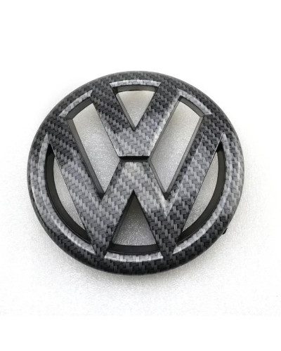 Insignia de parrilla delantera de fibra de carbono para coche, emblema de logotipo, VW Jetta MK6 para Volkswagen, 130, 2011, 201