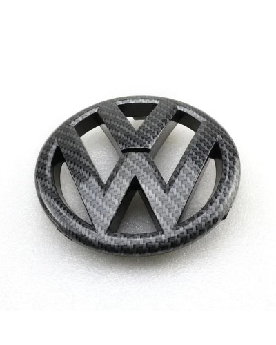 Insignia de parrilla delantera de fibra de carbono para coche, emblema de logotipo, VW Jetta MK6 para Volkswagen, 130, 2011, 201