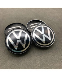 Tapa central de rueda de coche con logotipo R VW, accesorios para Volkswagen VW GTI Rline Polo Golf Passat Magotan Tiguan Lavida