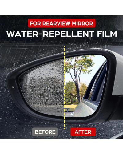 Espejo retrovisor antiniebla de cubierta completa, película a prueba de lluvia, accesorios antivaho para Volkswagen VW POLO 6N2 