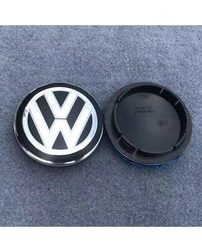 Tapa central de rueda para Volkswagen, cubierta de cubo con emblema, accesorios para coche, Tiguan, GTI, TOURAN, PASSAT, GOLF, P