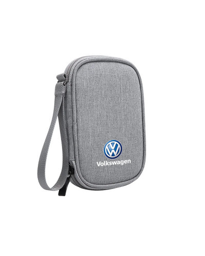 Bolsa portátil para llaves de coche, organizador de auriculares, Cable de datos, bolsa de almacenamiento para VW GTI, Polo, Golf