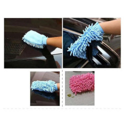 2pcs Car Wash Gloves Washing GlovesChenille Coral Fleece Gloves Washing Wiper Car Cleaning Towel Auto Dust Washer Mitt Cleaning